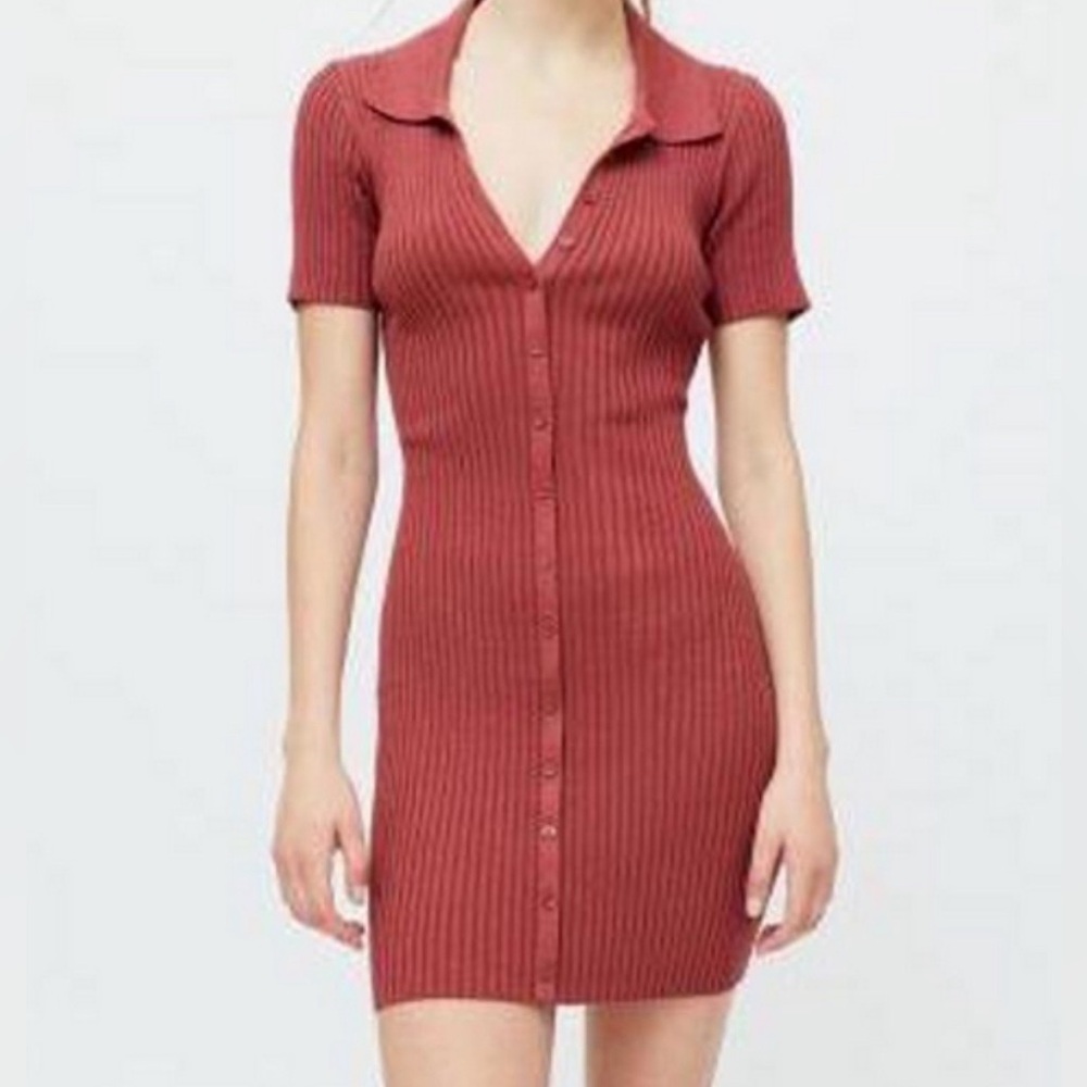 Urban Outfitters UO Dale Ribbed Bodycon mini Dress Small